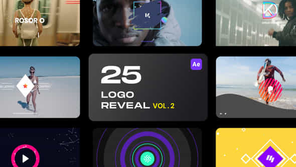 25 Logo Reveal Bundle Vol 2 - VideoHive 32880519
