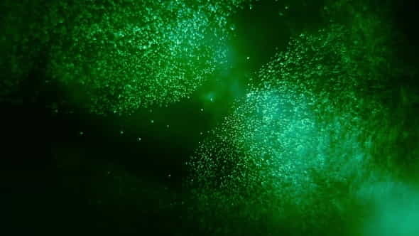 Green Particles Space - VideoHive 21243525