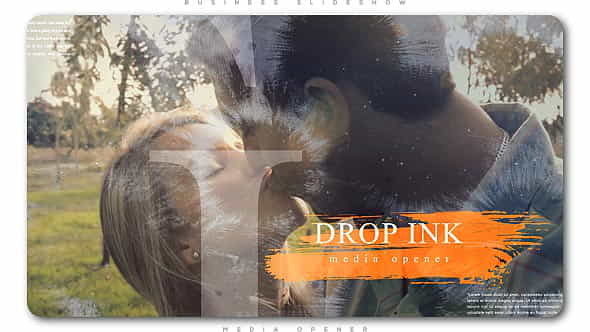 Ink Drop Romantic Media Opener - VideoHive 20525147