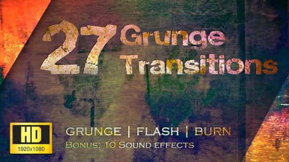 Grunge Transitions - Pack of - VideoHive 22571683