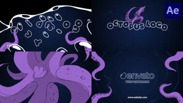 Octopus Logo After Effects - VideoHive 52120885