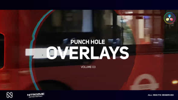 Punch Hole Overlays Vol 03 For Davinci Resolve - VideoHive 49438077