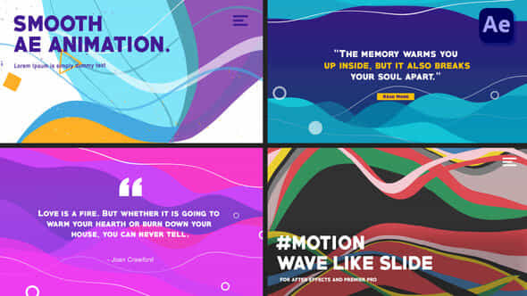 Wave-like Slides: Quote - VideoHive 37053835