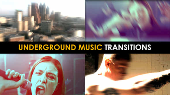 Underground Music Transitions After Effects - VideoHive 55113836