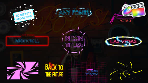 Neon Titles Pack - VideoHive 25426767