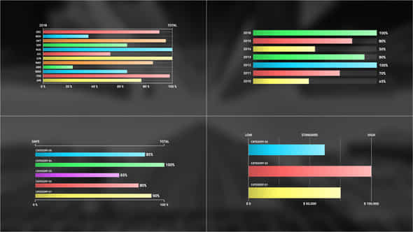 Horizontal Bar Infographic - VideoHive 39963729