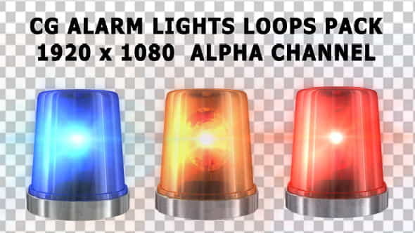 Alarm Lights Pack - VideoHive 7687900