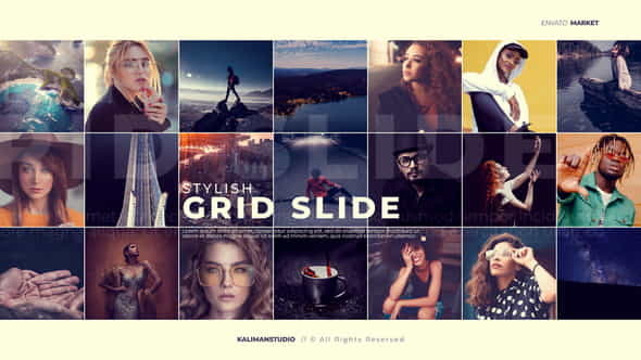 Stylish Grid Slide - VideoHive 25099632