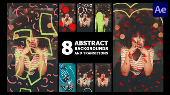 Vertical Abstract Backgrounds And Transitions After Effects - VideoHive 57439316