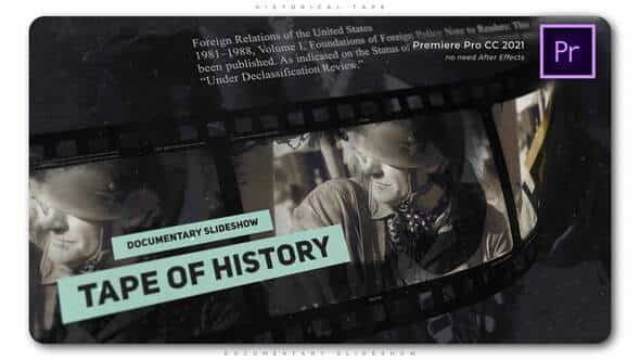 Historical Tape Documentary Slideshow - VideoHive 33303180