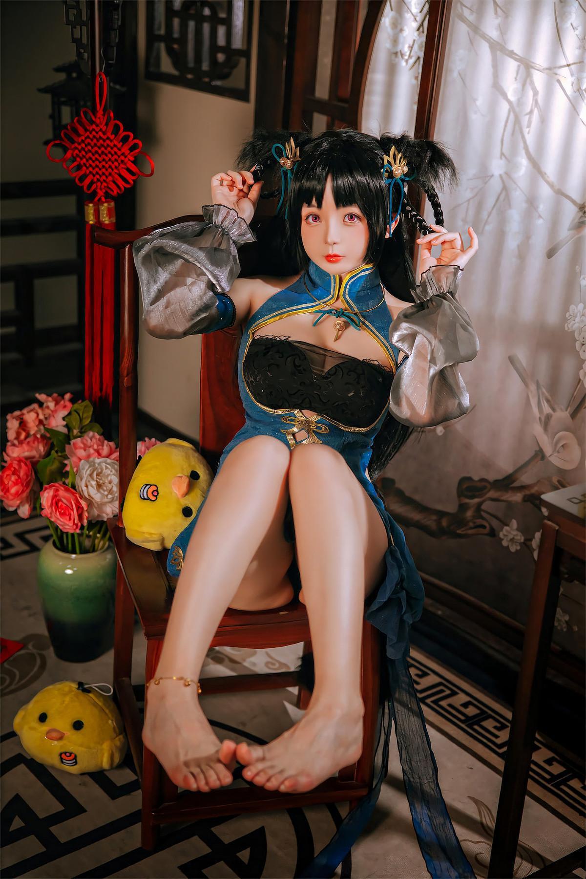 Cosplay Rinaijiao日奈娇 碧蓝航线 大潮旗袍(19)