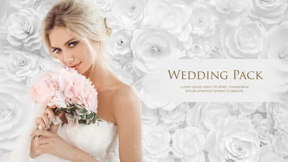 Wedding Pack - White Roses - VideoHive 21953897