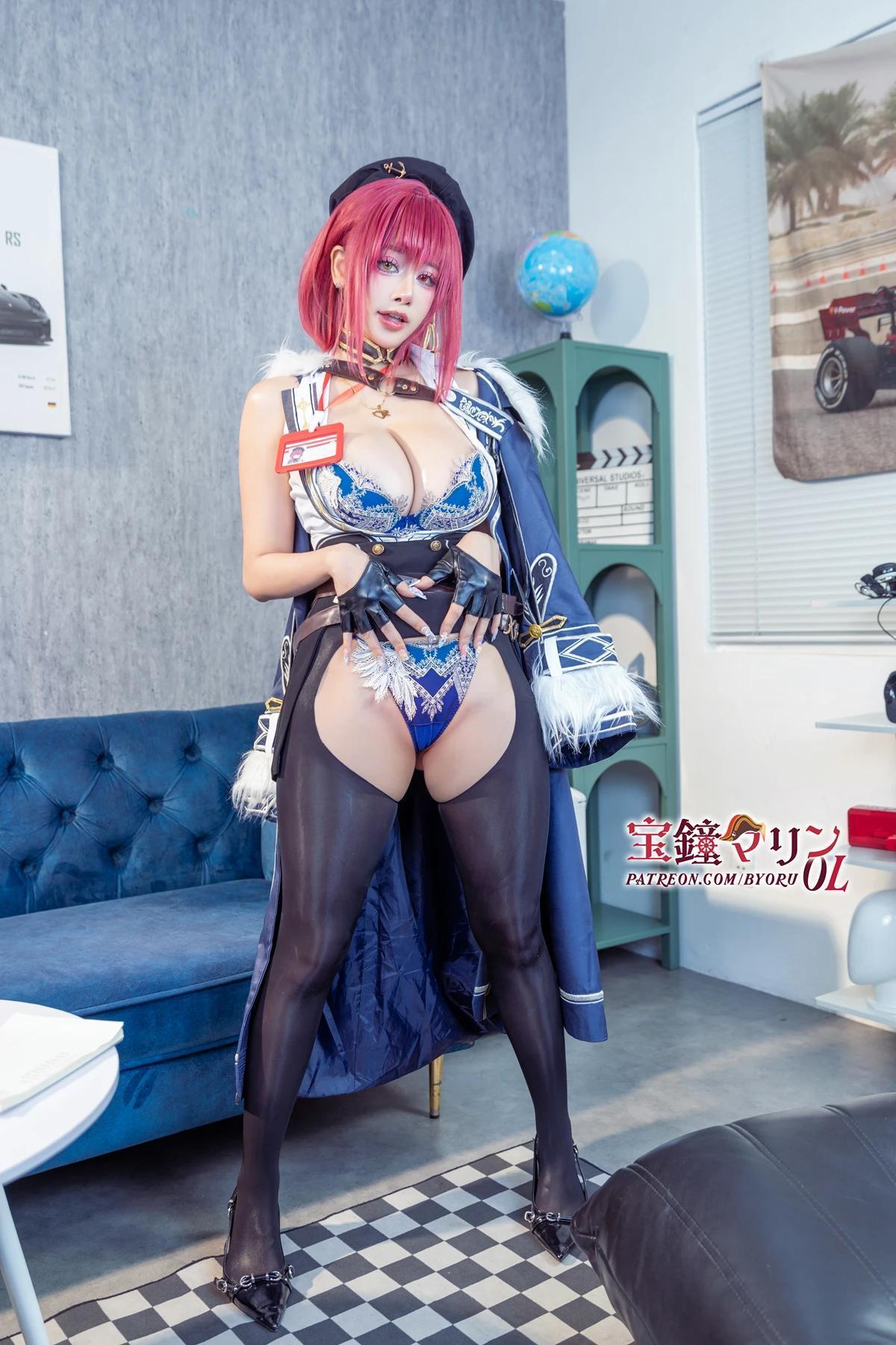 Cosplay 日本性感萝莉Byoru – Marine OL(9)