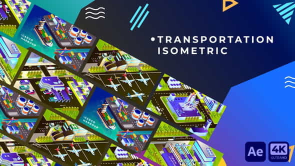 Transportation Isometric Animation | After - VideoHive 34349242