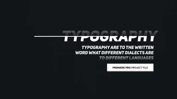 Animated Typography - VideoHive 22478641