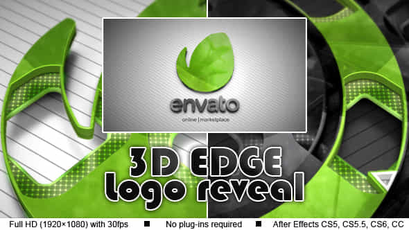 3D Edge Logo Reveal - VideoHive 11848531