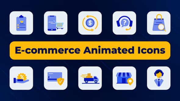 Ecommerce Animated Icons - VideoHive 50347700