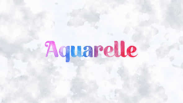 Aquarelle Typography - VideoHive 47548056