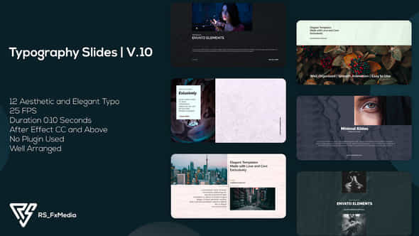 Typography Slides - - VideoHive 34813230