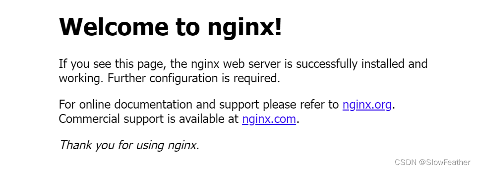 Welcome to nginx!