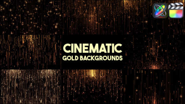 Cinematic Gold Backgrounds For Fcpx - VideoHive 51787408