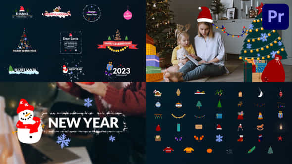 Christmas Titles And - VideoHive 42201875