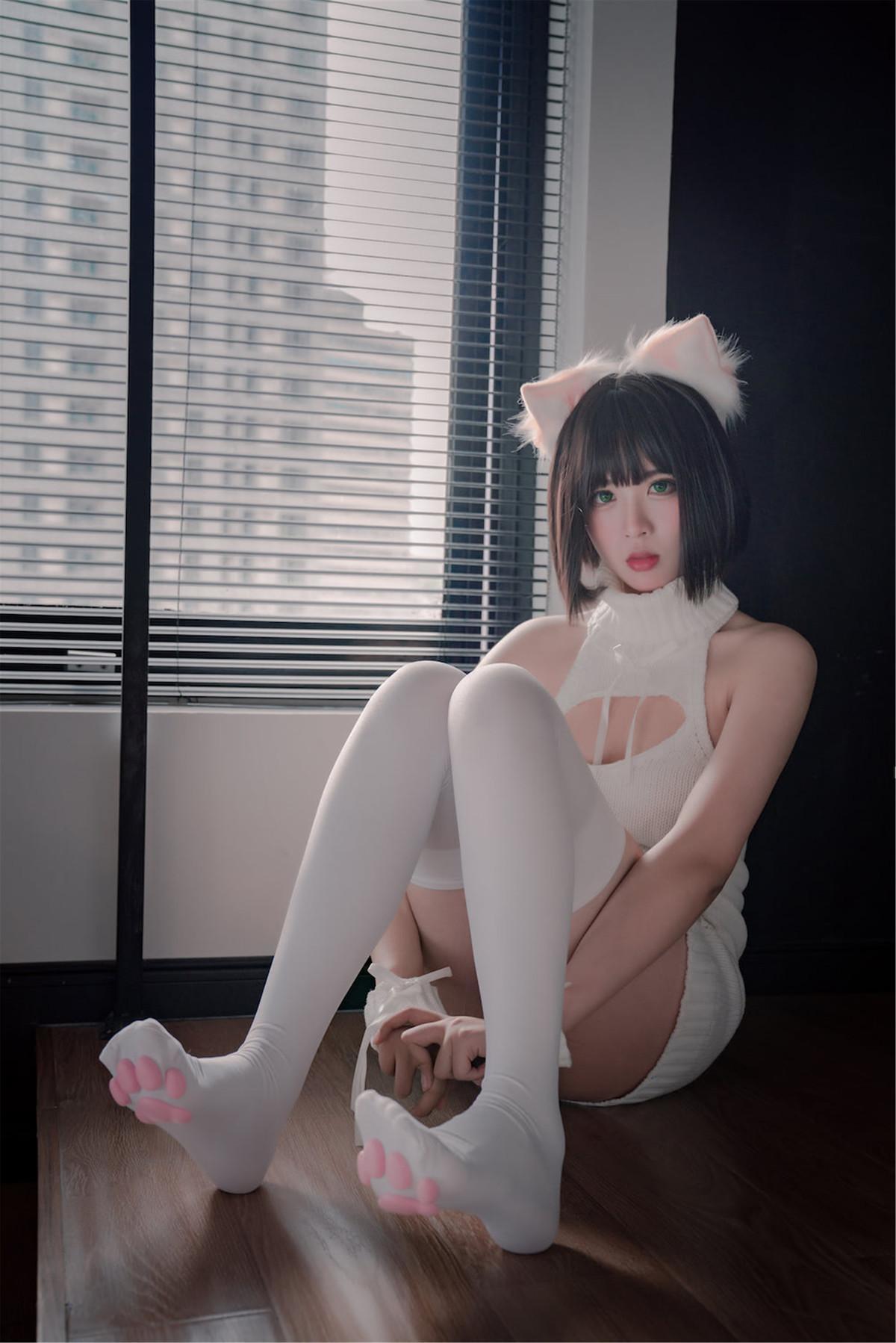 Cosplay 轩萧学姐 猫爪袜(26)