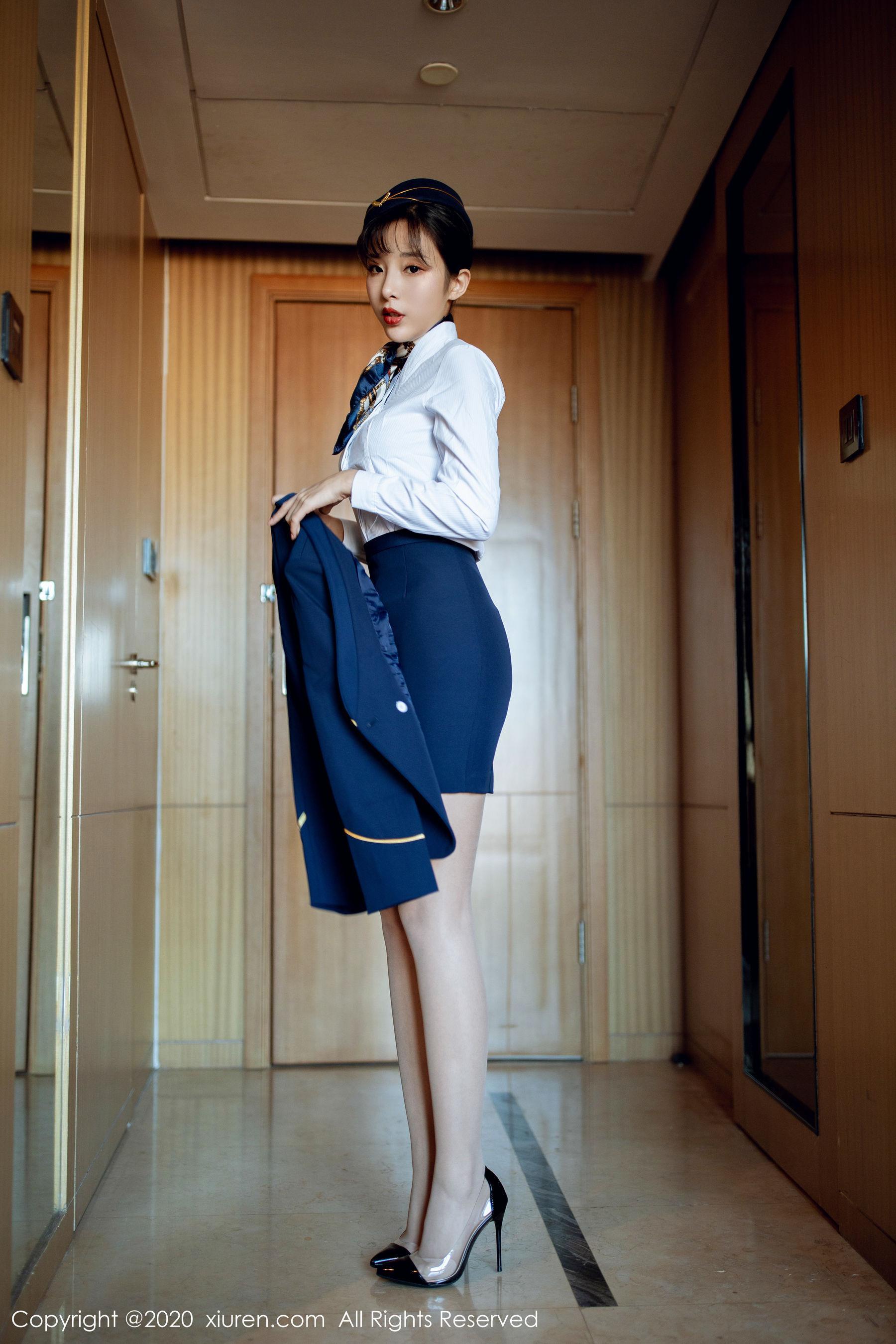 [秀人XiuRen] No.2119 陈小喵《空姐制服》 写真集(13)