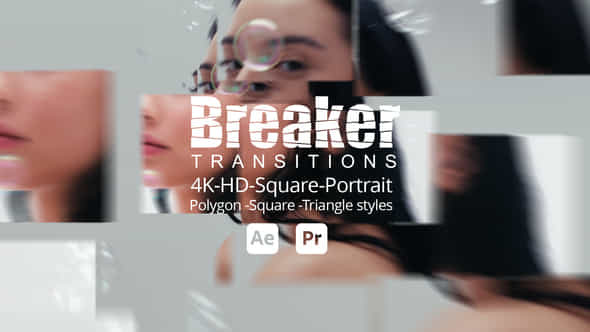 Breaker Transitions - VideoHive 57457003