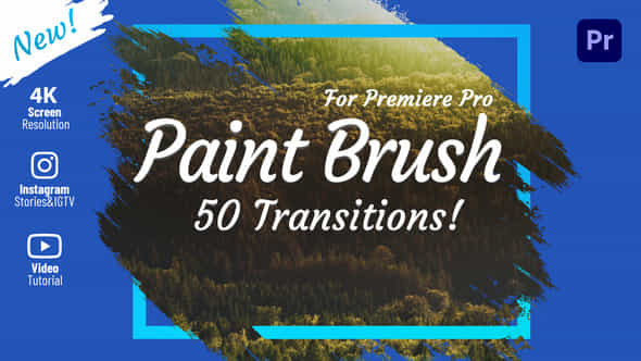 Brush Transitions - VideoHive 31779011