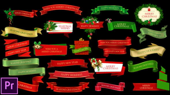 Christmas Lowerthirds and Banners - - VideoHive 25319265