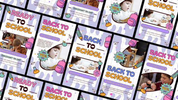 Back To School Promo - VideoHive 59558401