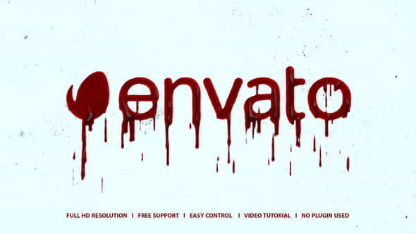 Horror Blood Logo - VideoHive 48917102