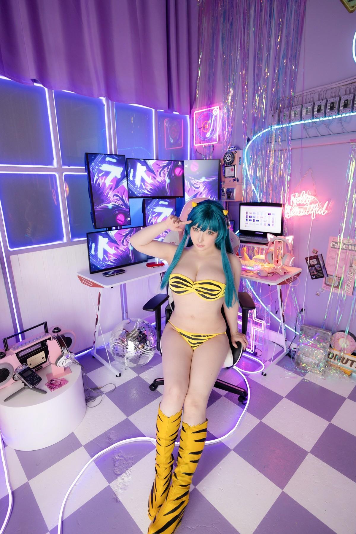 Cosplay SAKUサク Lum ラム うる星やつら Set.02(13)