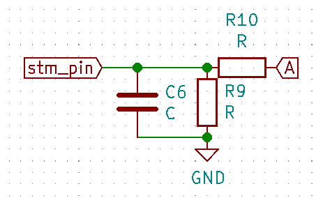 phase voltage sense dividing resistors and capacitor (C6, R10, R9)