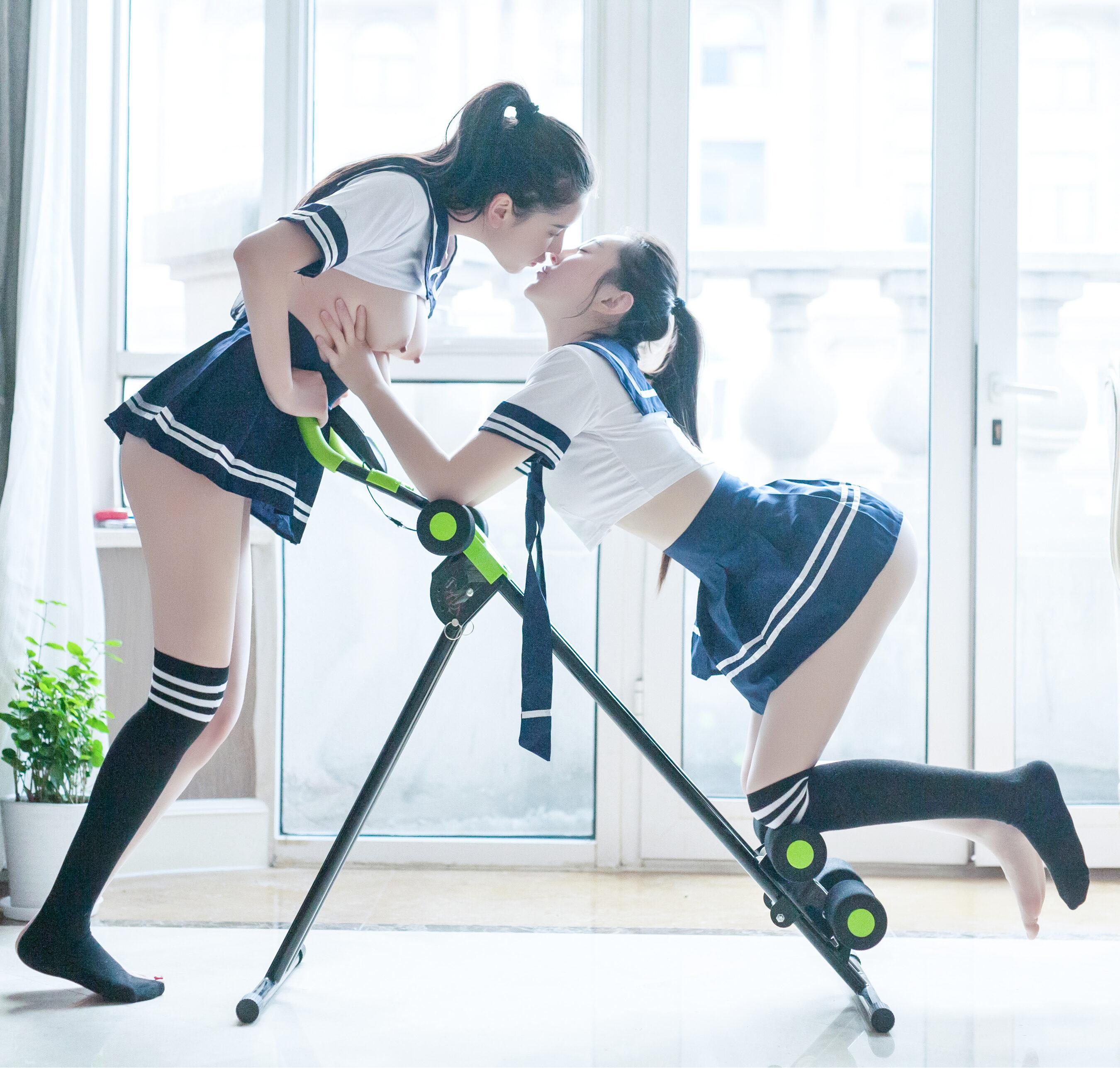 国模人体 李丽莎&顾欣怡《姐妹》(20)