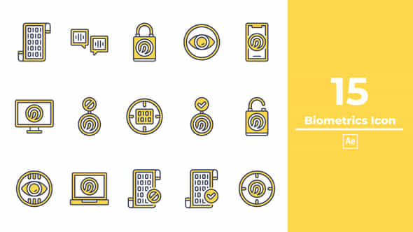 Biometrics Icon - VideoHive 48253422