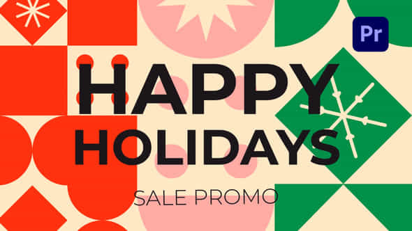 Bold Bauhaus Xmas - VideoHive 55864615