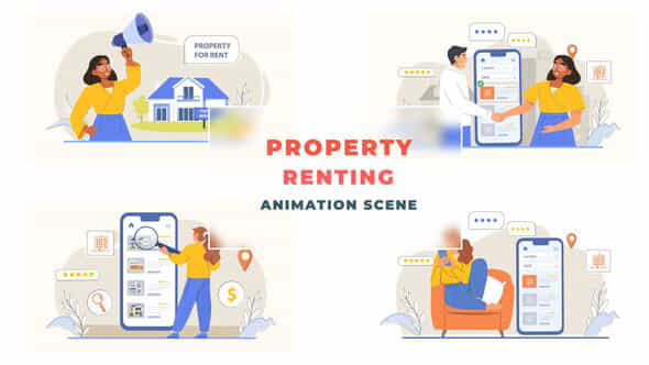 Property Renting Animation - VideoHive 43307262