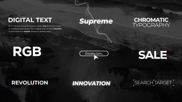 Rgb Typography Text Titles - VideoHive 57381224
