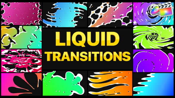 Gradient Liquid Transitions | FCPX - VideoHive 35982953