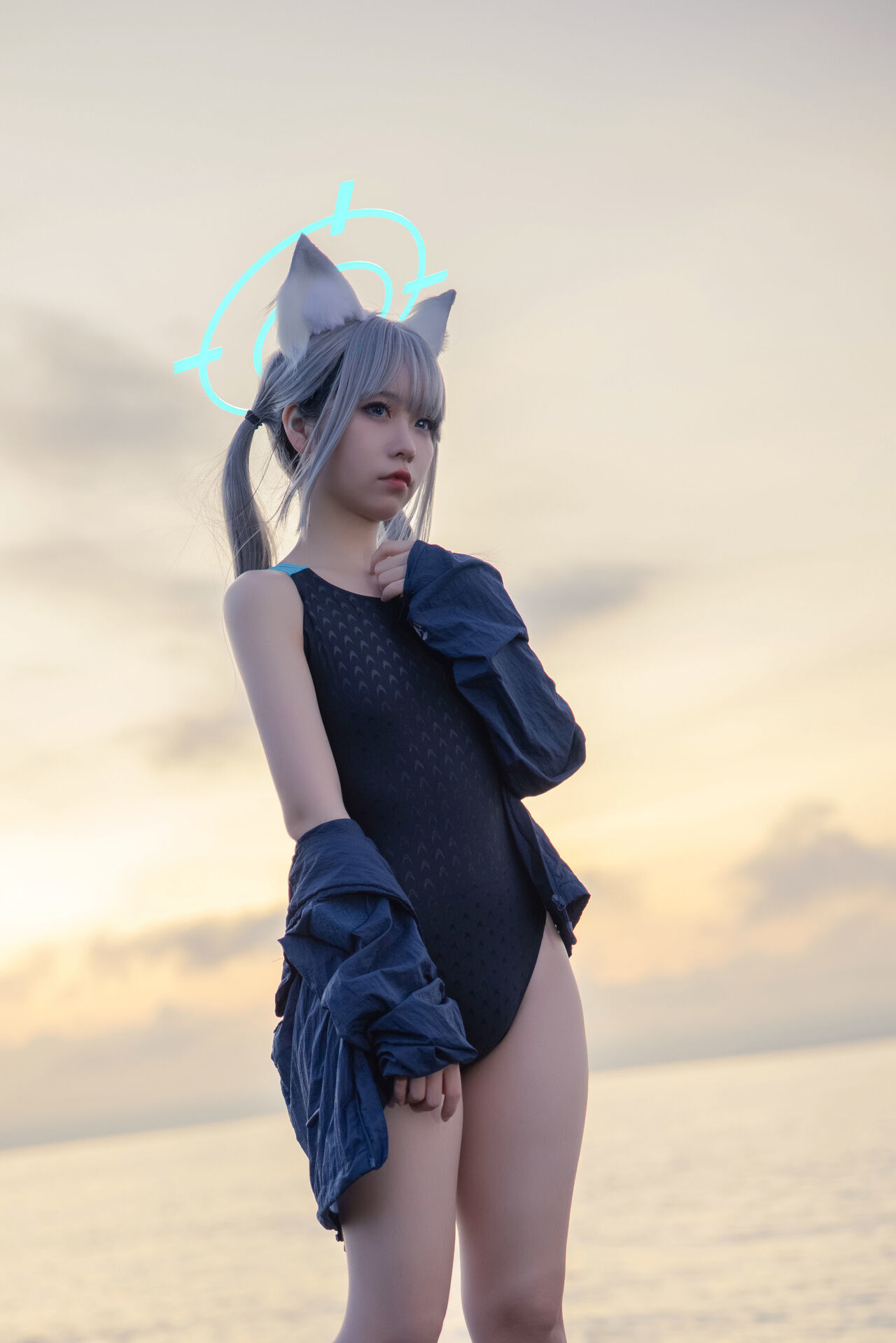 G44不会受伤 - Shiroko Sunaookami Swimsuit