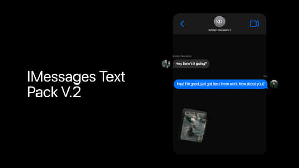 Imessages Text Pack - VideoHive 54327537