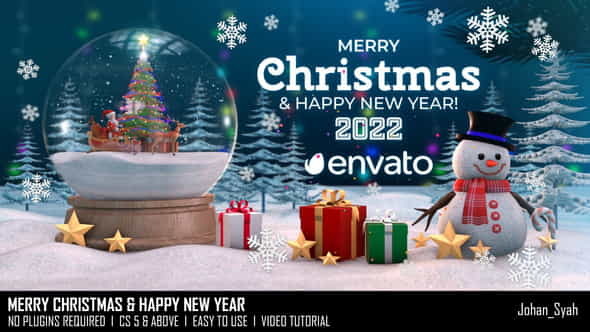 Merry ChristmasHappy New - VideoHive 34931796