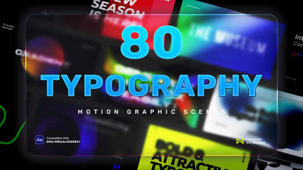 80 Typography Scenes After Effects - VideoHive 59083459