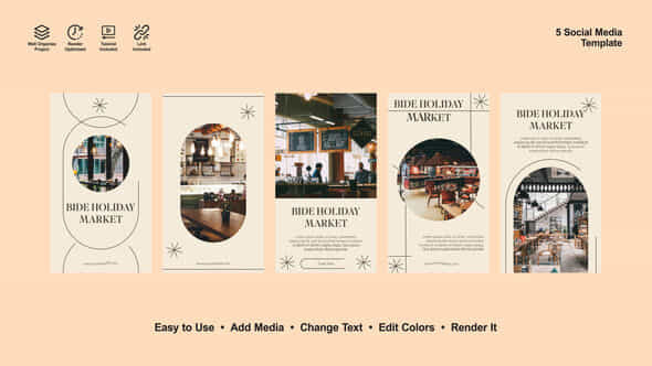 New Restaurants Instagram Stories - VideoHive 54561975