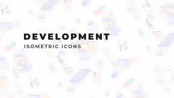 Development - Isometric Icons - VideoHive 36117812