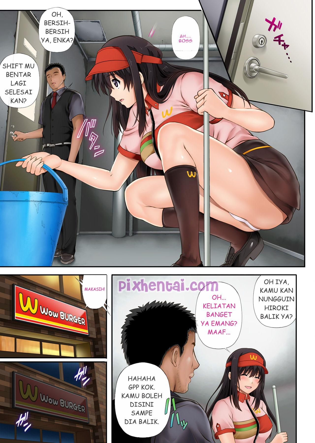 Komik Hentai Kare to Watashi to Tenchou no Shinya Kinmu Manga XXX Porn Doujin Sex Bokep 12