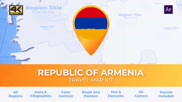Armenia Map - - VideoHive 39801071