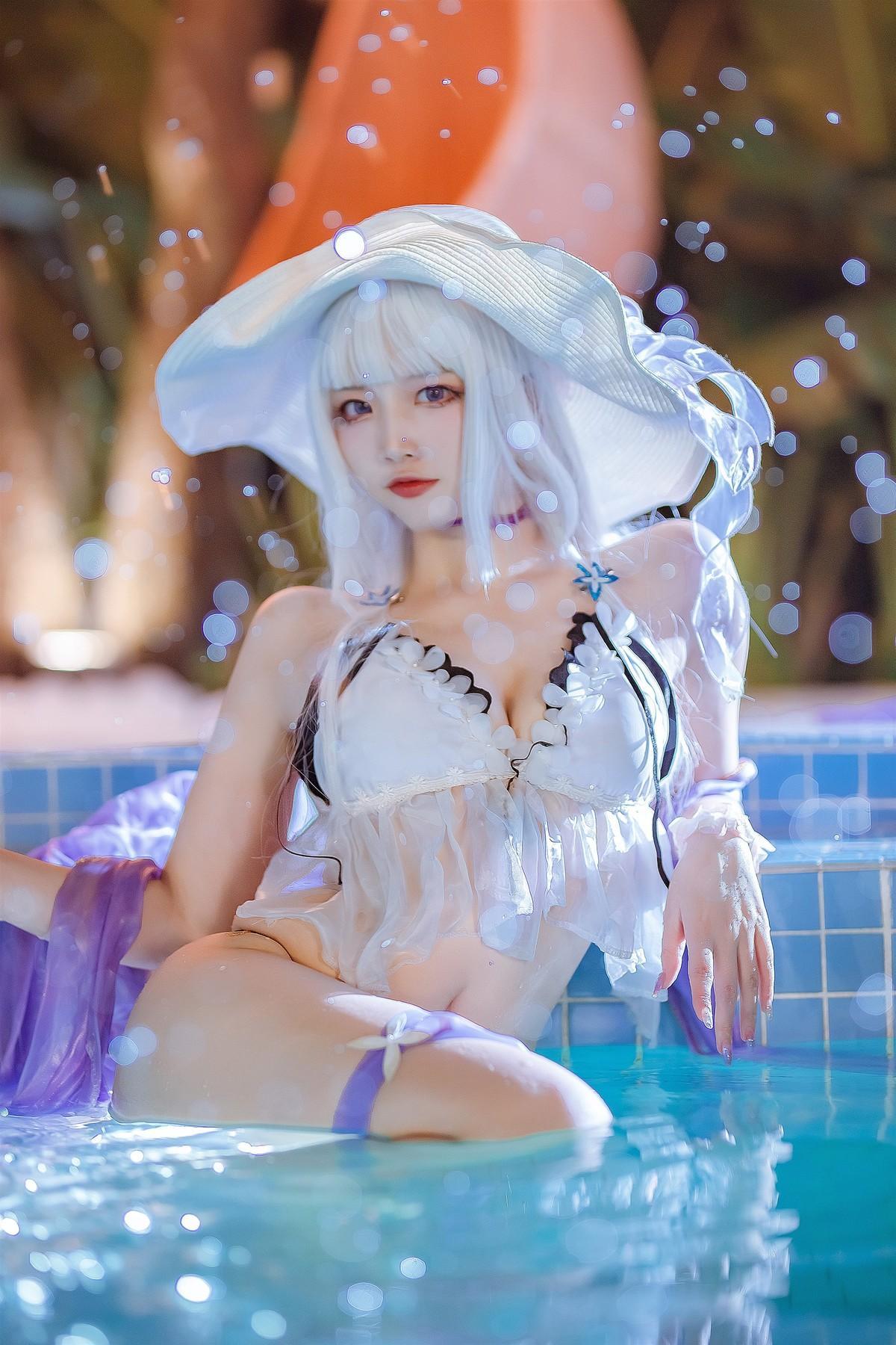 Cosplay 二佐Nisa 碧蓝光辉泳装(27)